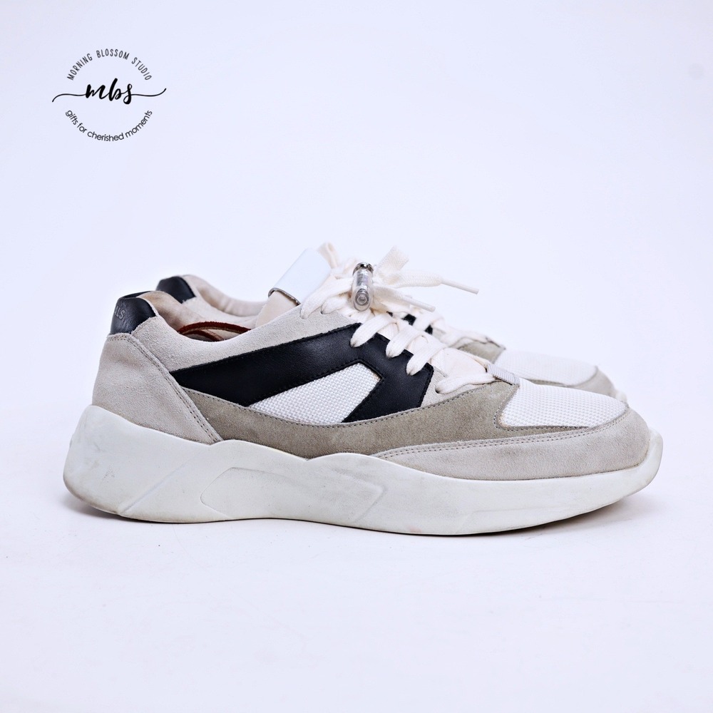 Fear of God Essentials Distance Lace Up Sneakers Gray Black Men 8